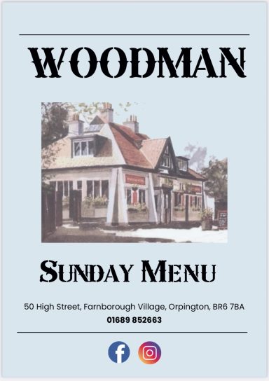 Sunday Menu Sunday Menu